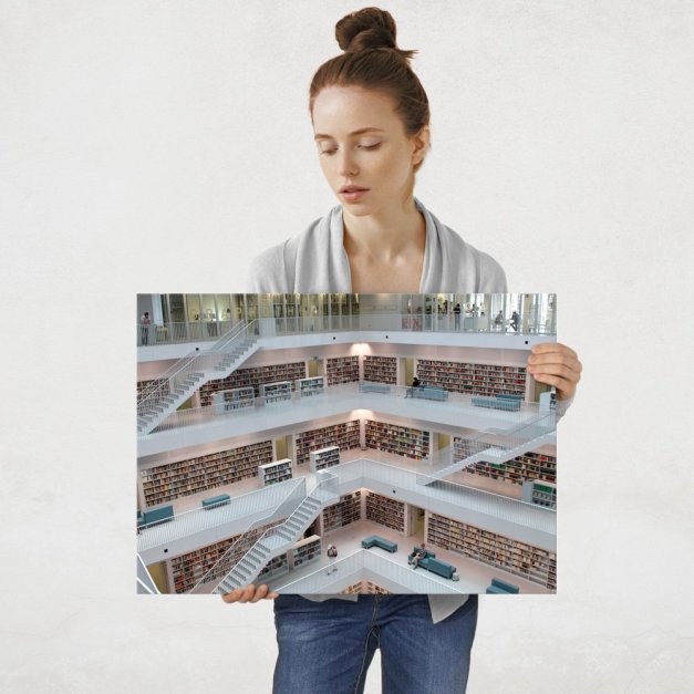 Plakat metalowy biblioteka L