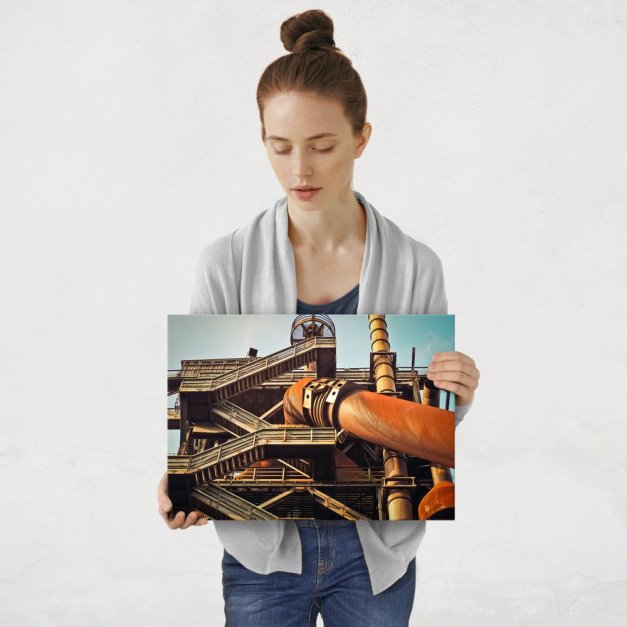 Plakat metalowy fabryka M