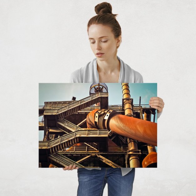 Plakat metalowy fabryka L