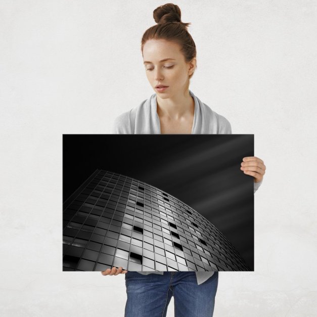 Plakat metalowy budynek L