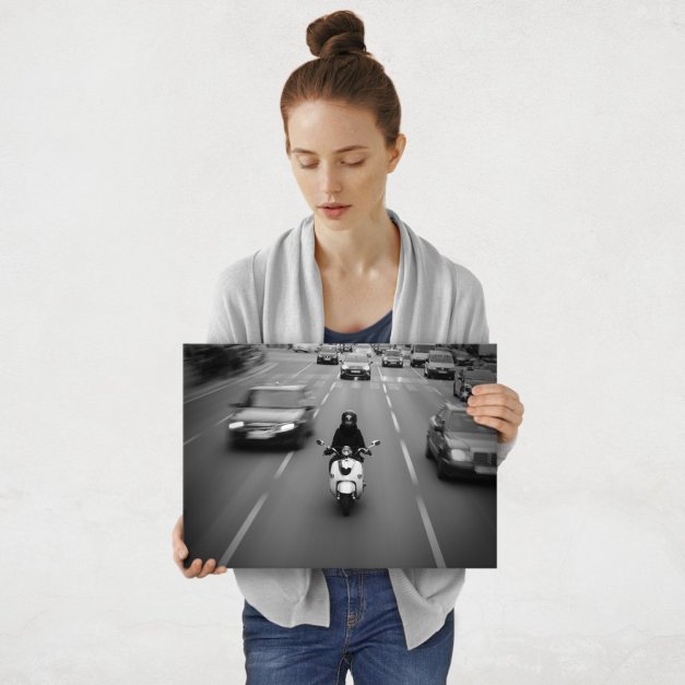 Plakat metalowy ruch drogowy M