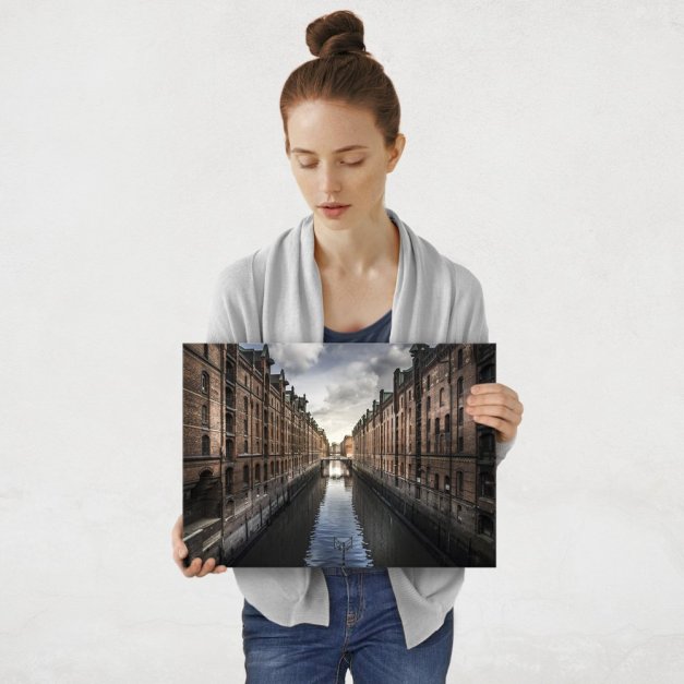 Plakat metalowy Speicherstadt M