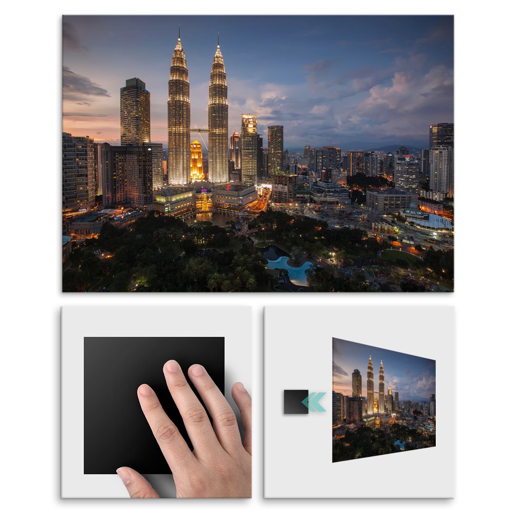 Plakat metalowy Kuala Lumpur L