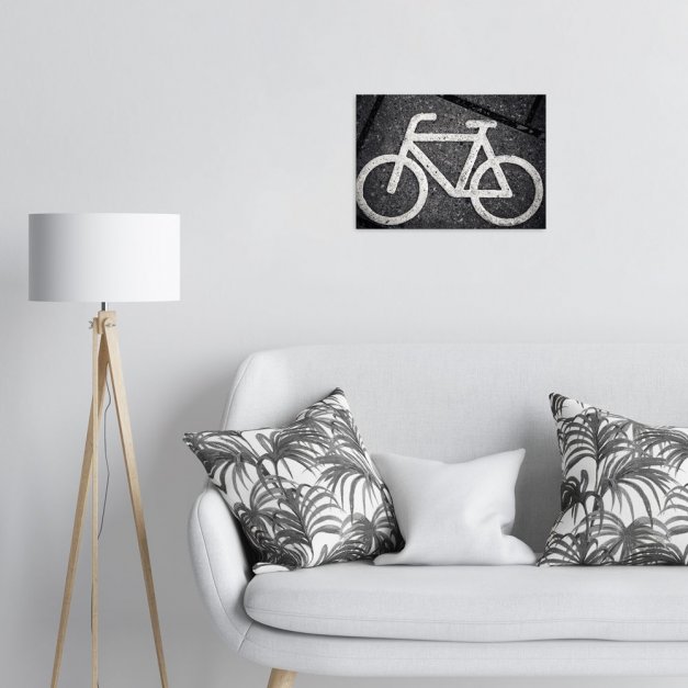 Plakat metalowy znak roweru M