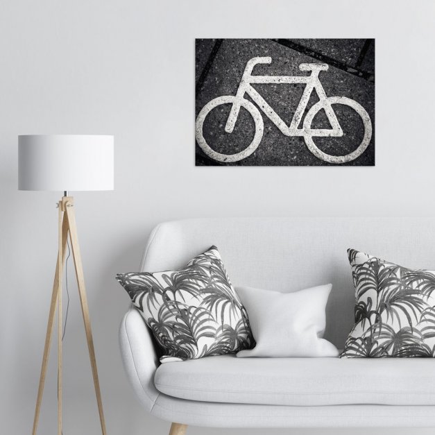 Plakat metalowy znak roweru L