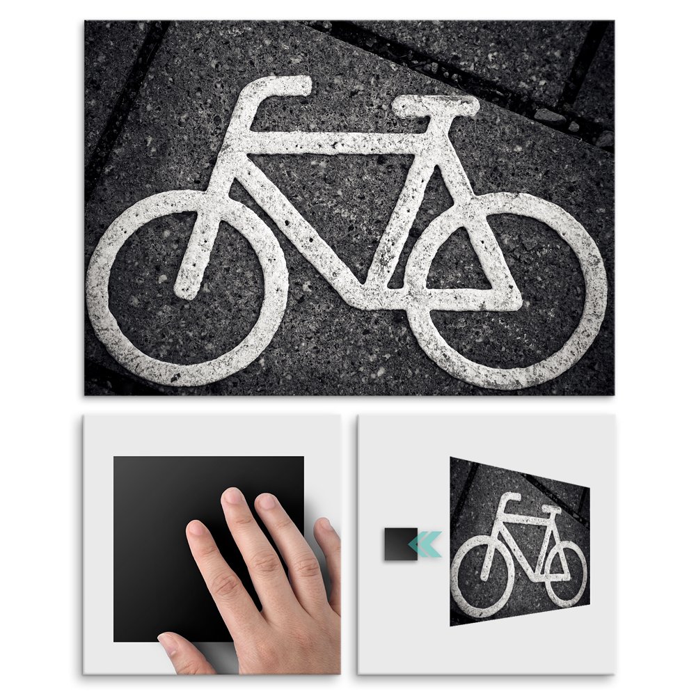Plakat metalowy znak roweru L
