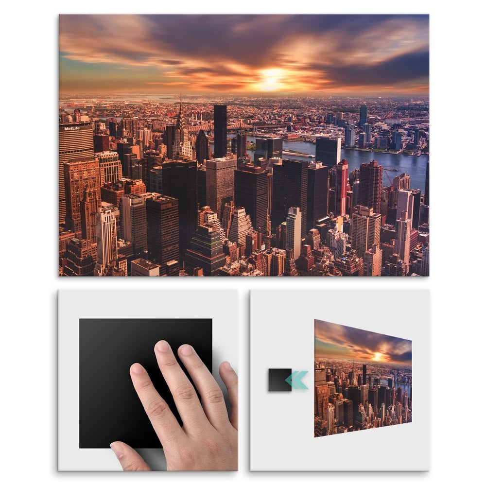 Plakat metalowy Nowy Jork M
