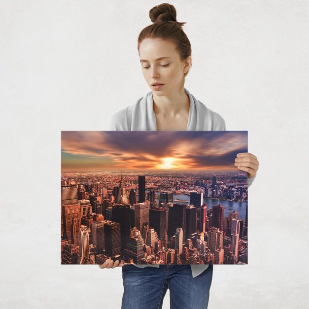 Plakat metalowy Nowy Jork L