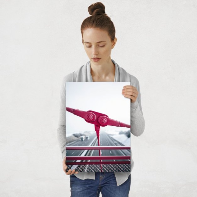Plakat metalowy detal wiaduktu M