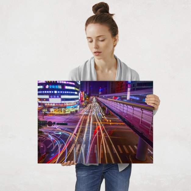 Plakat metalowy miejski ruch L