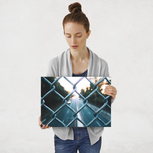 Plakat metalowy siatka M