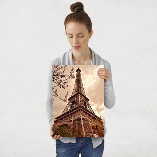 Plakat metalowy Wieża Eiffla M