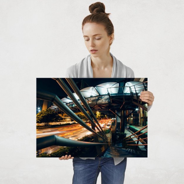 Plakat metalowy miasto L