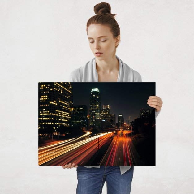 Plakat metalowy miasto L