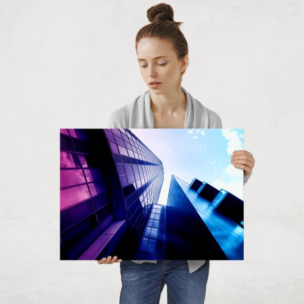 Plakat metalowy budynek L