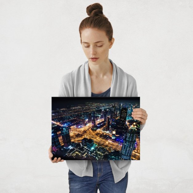 Plakat metalowy miasto M