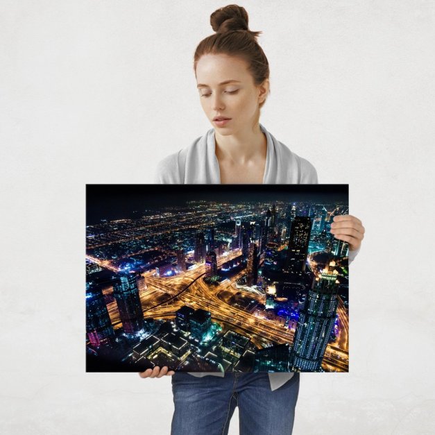 Plakat metalowy miasto L