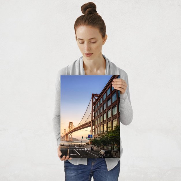 Plakat metalowy San Francisco–Oakland Bay Bridge M