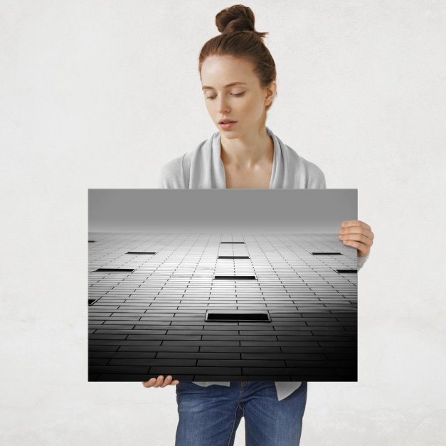 Plakat metalowy architektura L