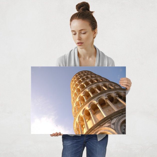 Plakat metalowy Krzywa Wieża w Pizie L