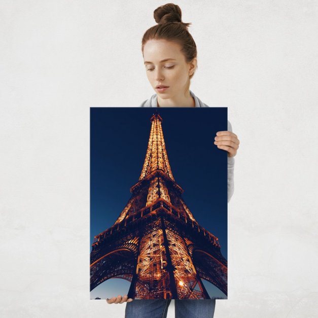 Plakat metalowy Wieża Eiffla L