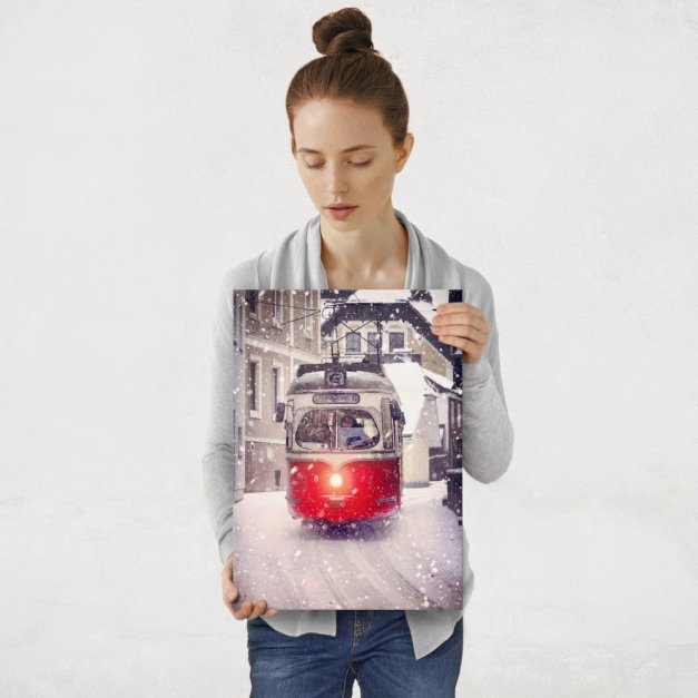 Plakat metalowy tramwaj M