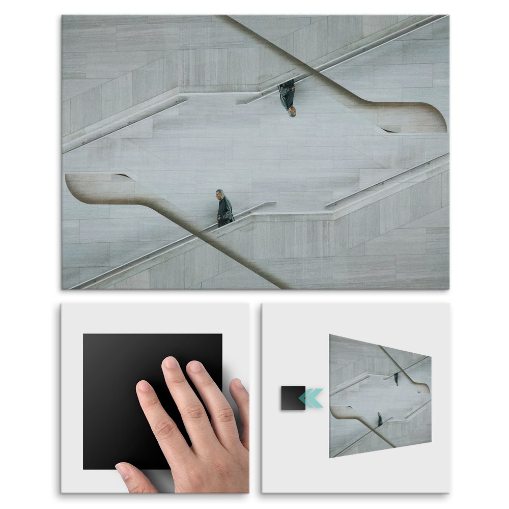 Plakat metalowy schody M