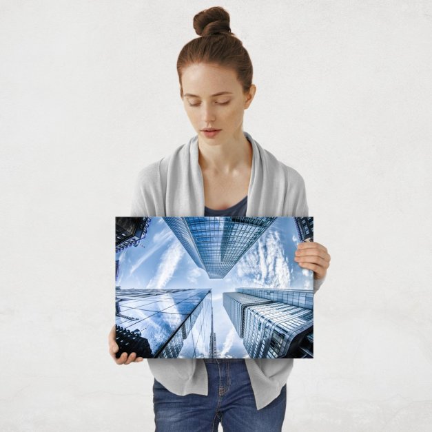 Plakat metalowy budynki M
