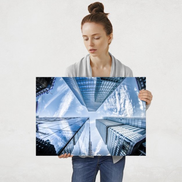 Plakat metalowy budynki L