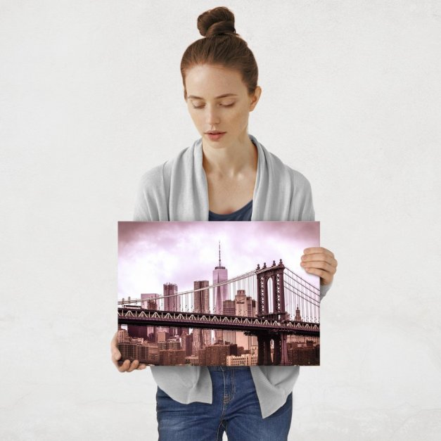 Plakat metalowy Manhattan Bridge M