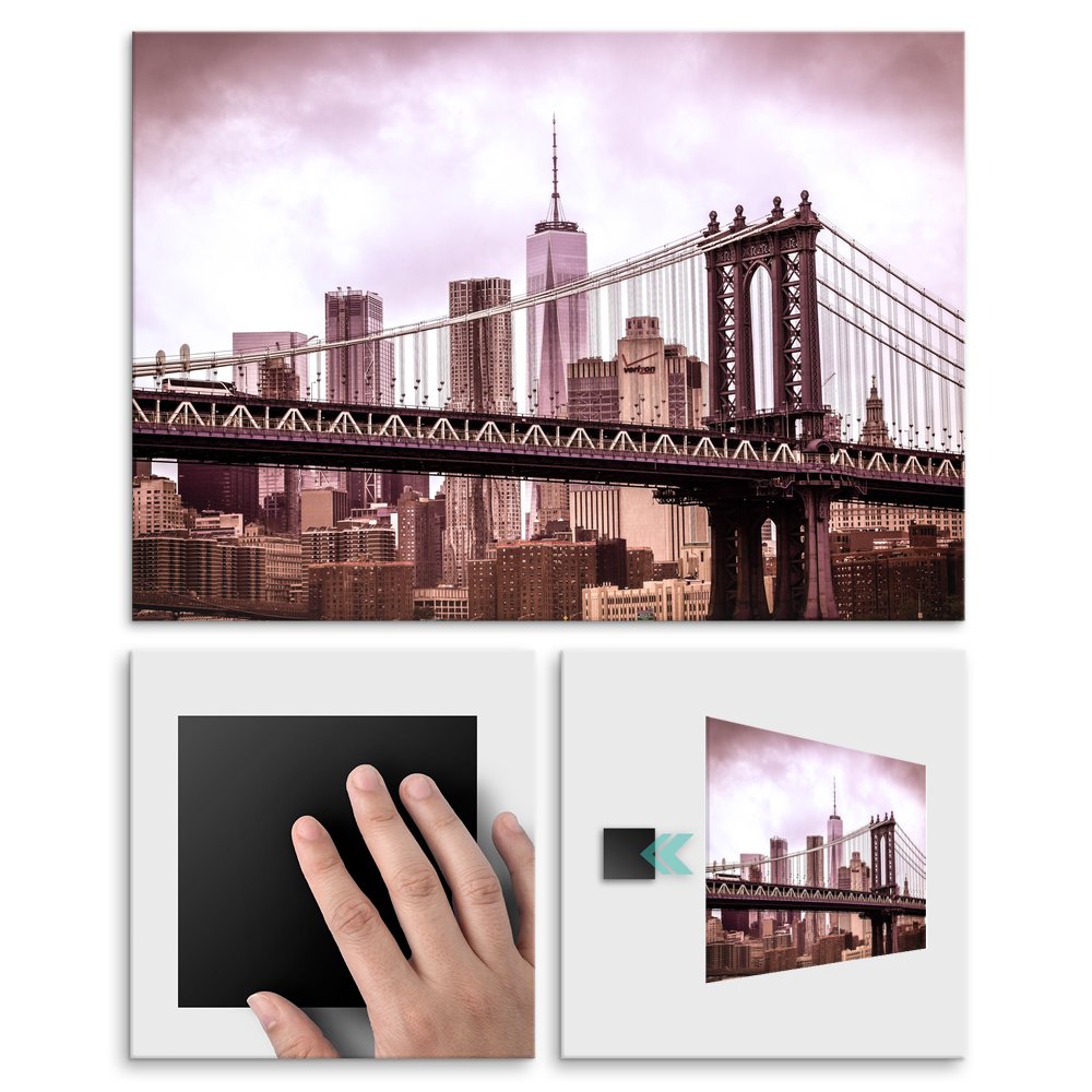 Plakat metalowy Manhattan Bridge L