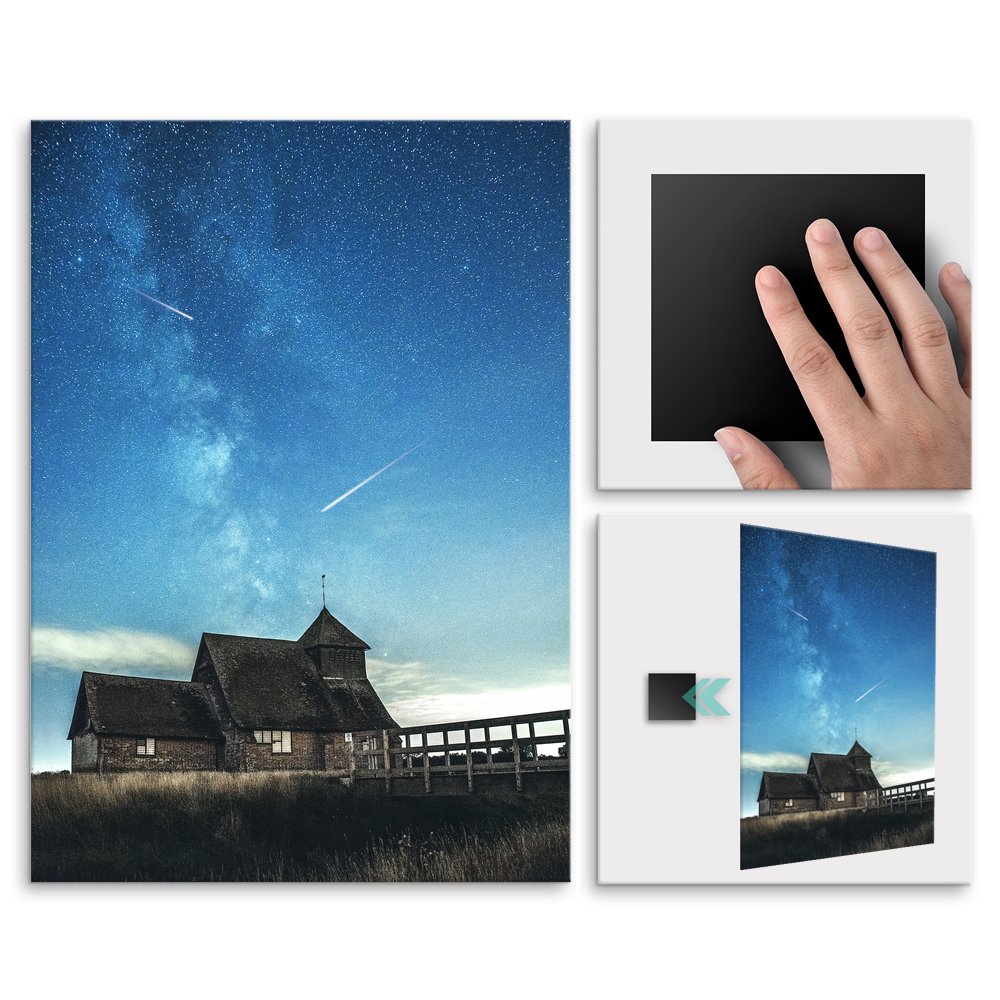 Plakat metalowy drewniany koci M