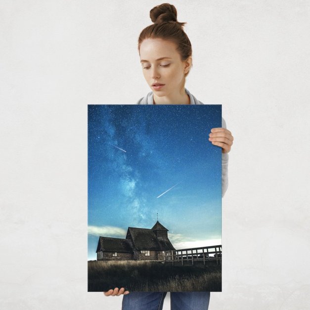 Plakat metalowy drewniany kościół L