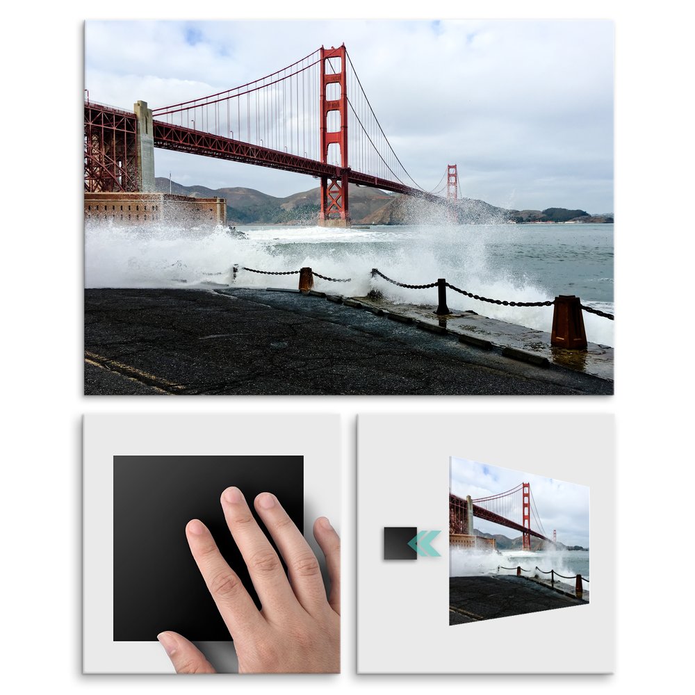 Plakat metalowy Golden Gate Bridge L