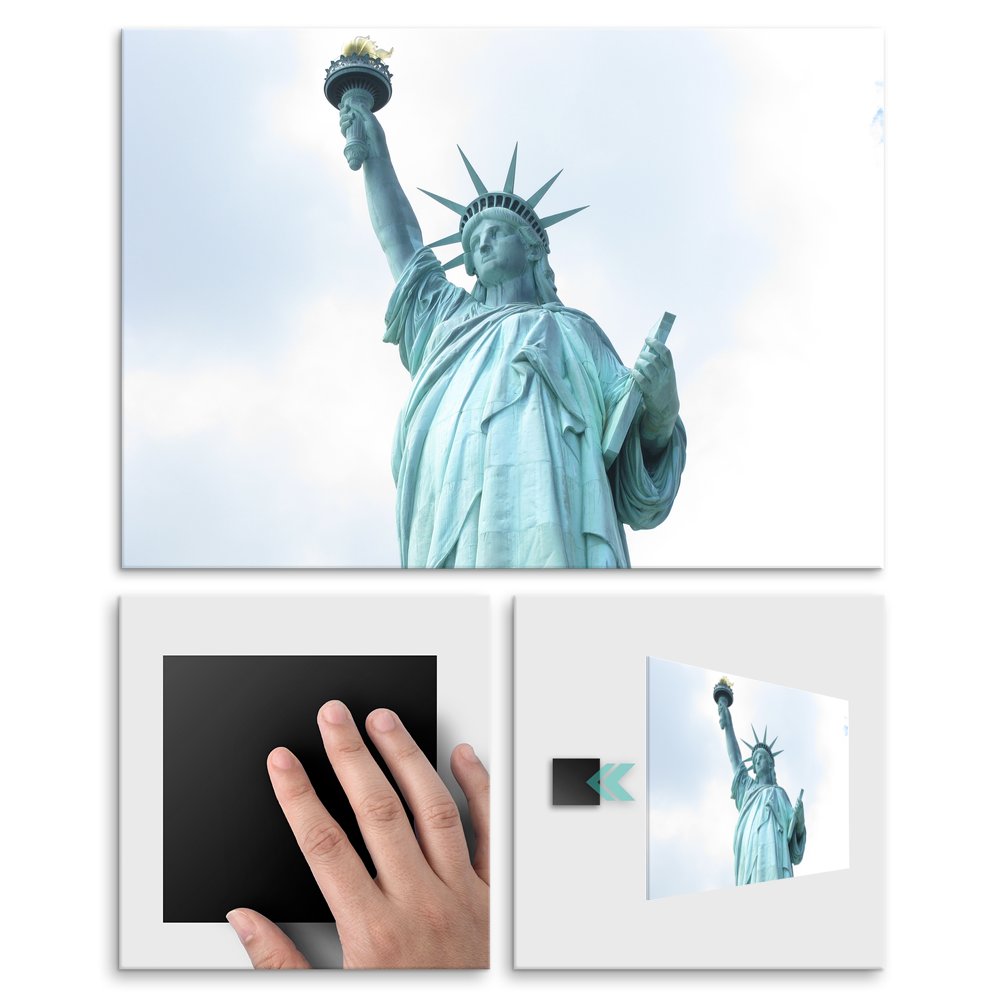 Plakat metalowy statua wolnoci M