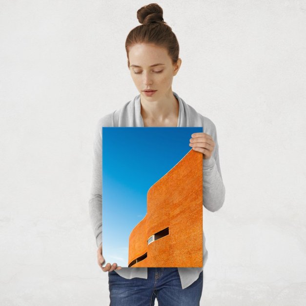 Plakat metalowy budynek M