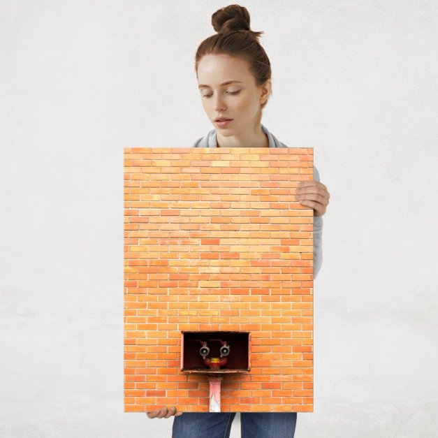 Plakat metalowy mur L