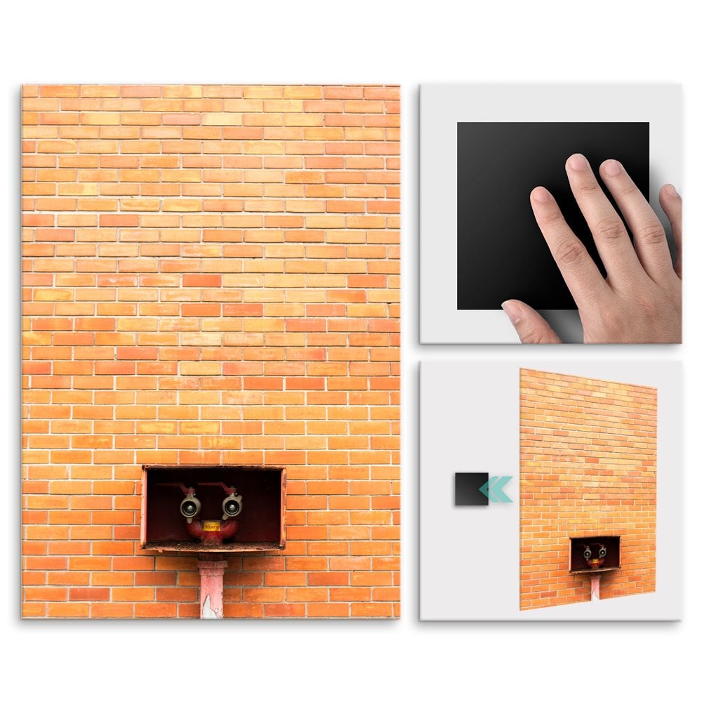Plakat metalowy mur L