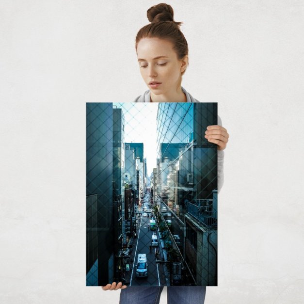 Plakat metalowy miasto L