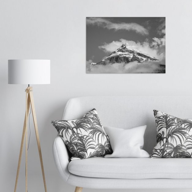 Plakat metalowy zimowe góry L