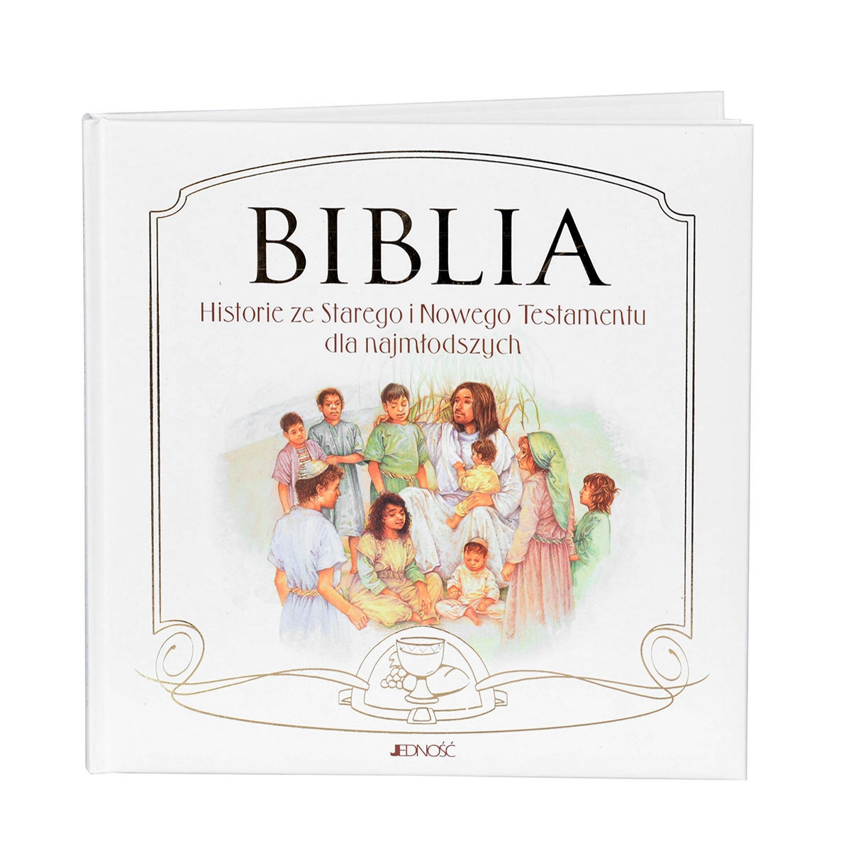 Biblia dla najmodszych z grawerem dla dziewczynki na chrzest
