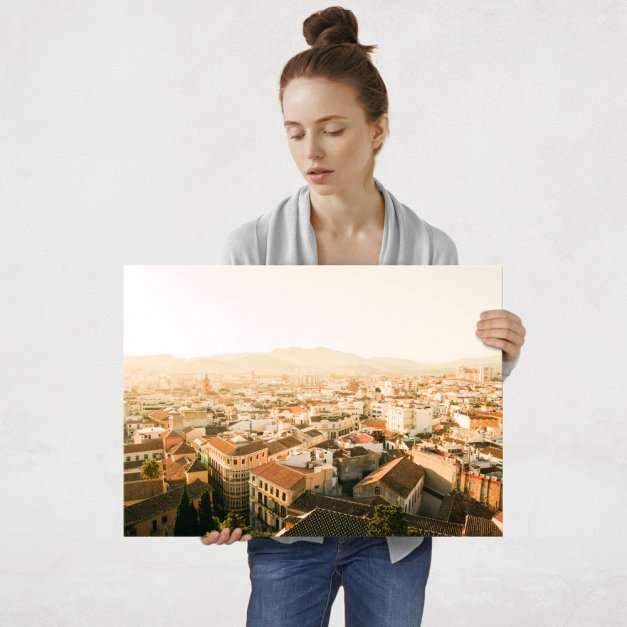 Plakat metalowy hiszpańskie miasto L