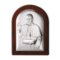 Obrazek Srebrny Papież Franciszek GRAWER 