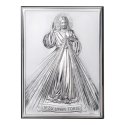 Obrazek Srebrny Jezus Miłosierny GRAWER 