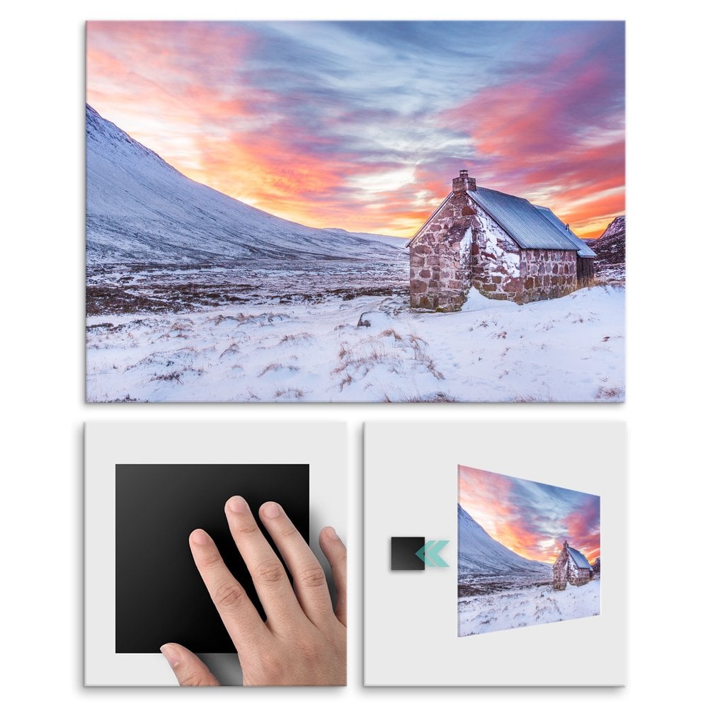 Plakat metalowy wiejski domek M