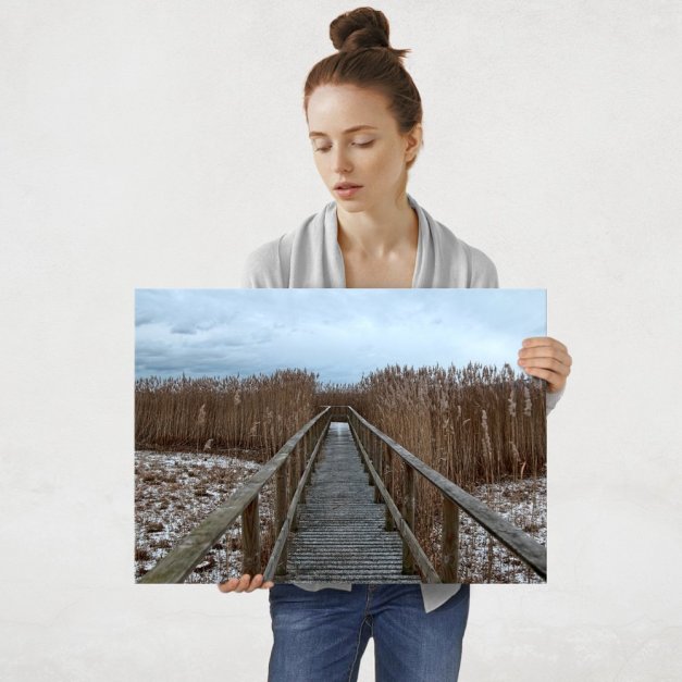 Plakat metalowy schody L