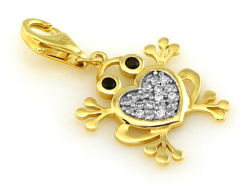Złota zawieszka 333 charms charms PREZENT GRAWER