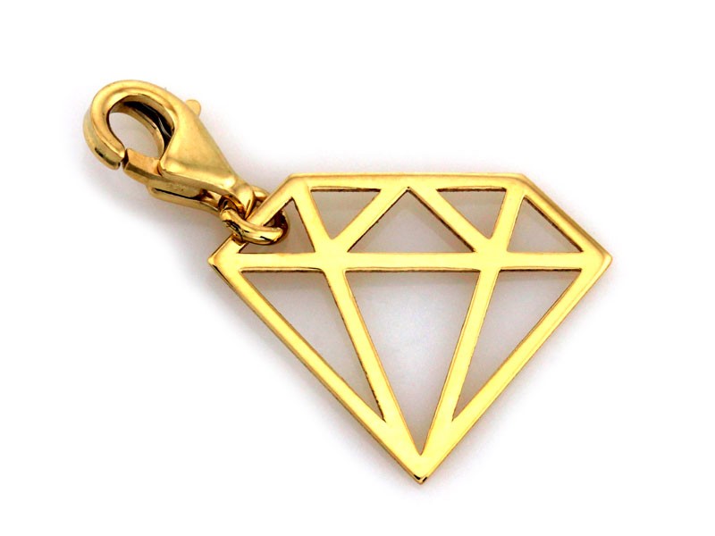 Złota zawieszka 585 charms charms PREZENT GRAWER