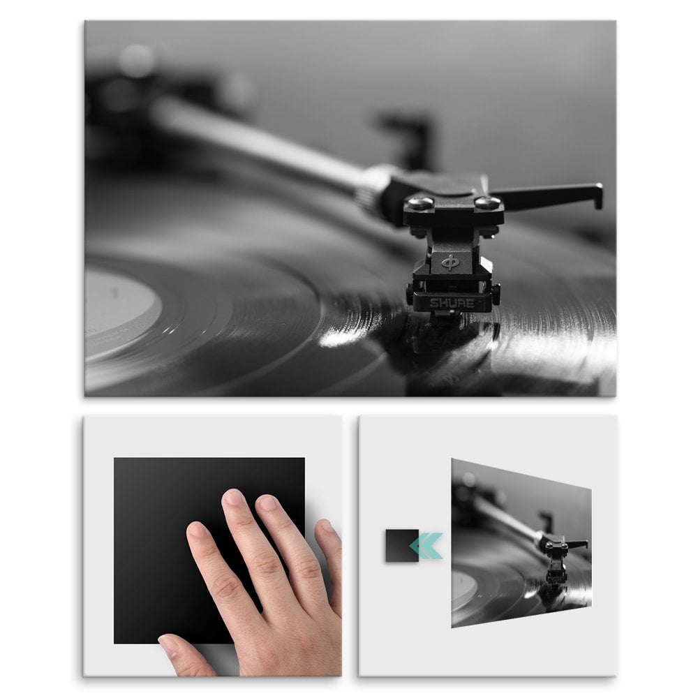 Plakat metalowy gramofon L