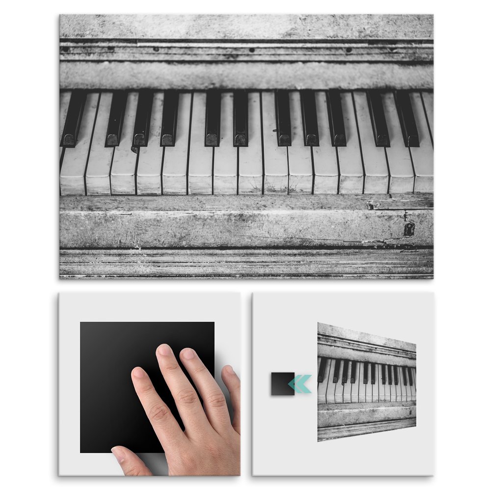Plakat metalowy stare pianino M